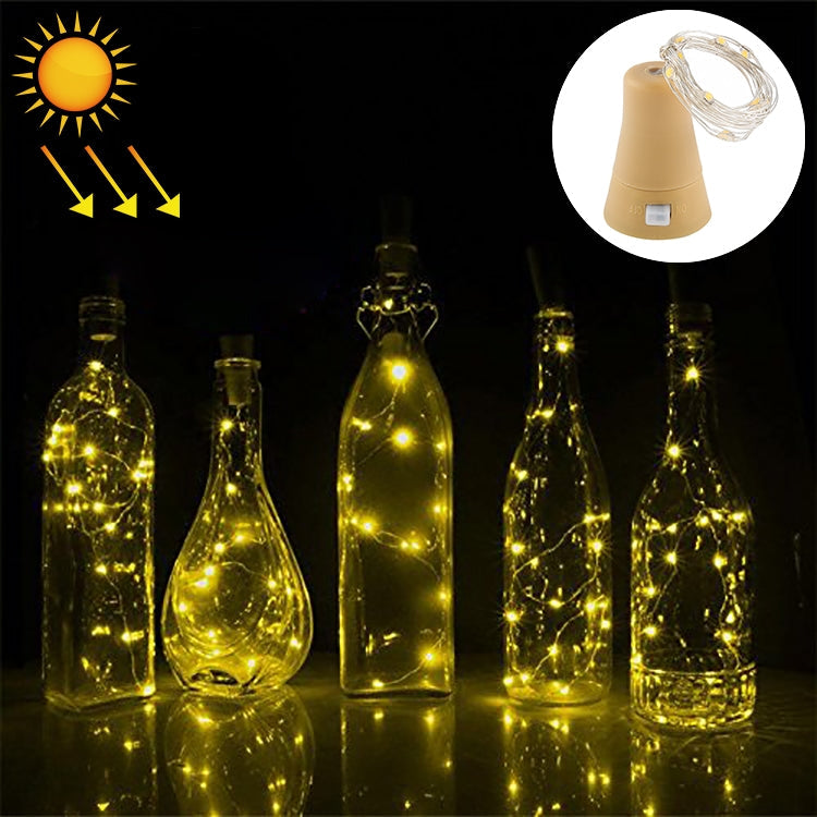 1m 10 LEDs SMD 0603 Solar Powered Copper Wire String Light  Fairy Lamp Decorative Light