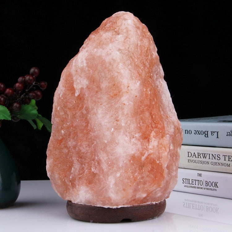 Crystal Rock Healthy Table Desk Lamp Night Light with Wood Base & Bulb & Switch, Large Size Weight 3-5KG, AC 220V My Store