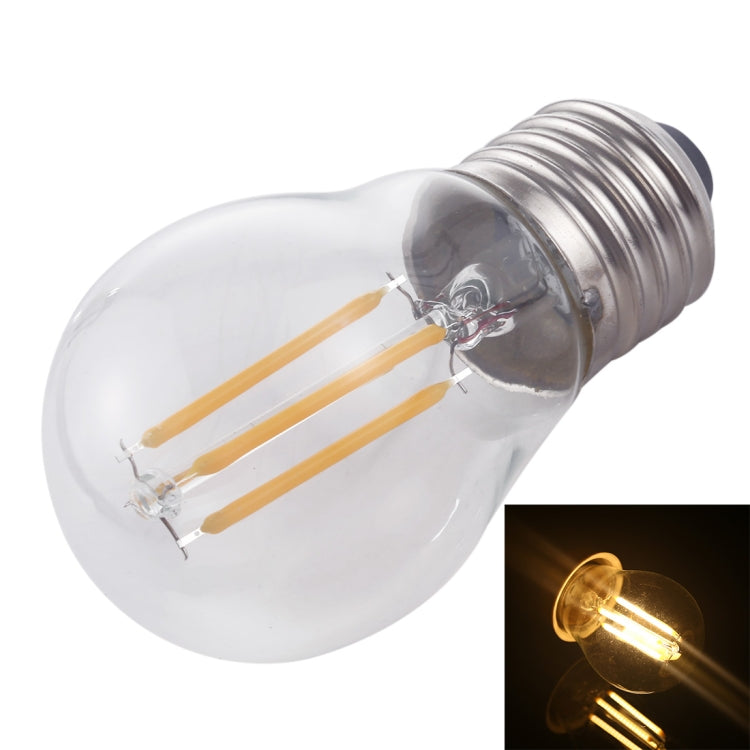 G45 E27 4W 4 LEDs 450 LM 3000K Retro Dimming LED Filament Light Bulb Energy Saving Light, AC 220V My Store