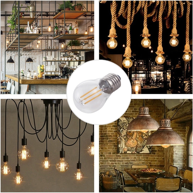 G45 E27 4W 4 LEDs 450 LM 3000K Retro Dimming LED Filament Light Bulb Energy Saving Light, AC 220V My Store