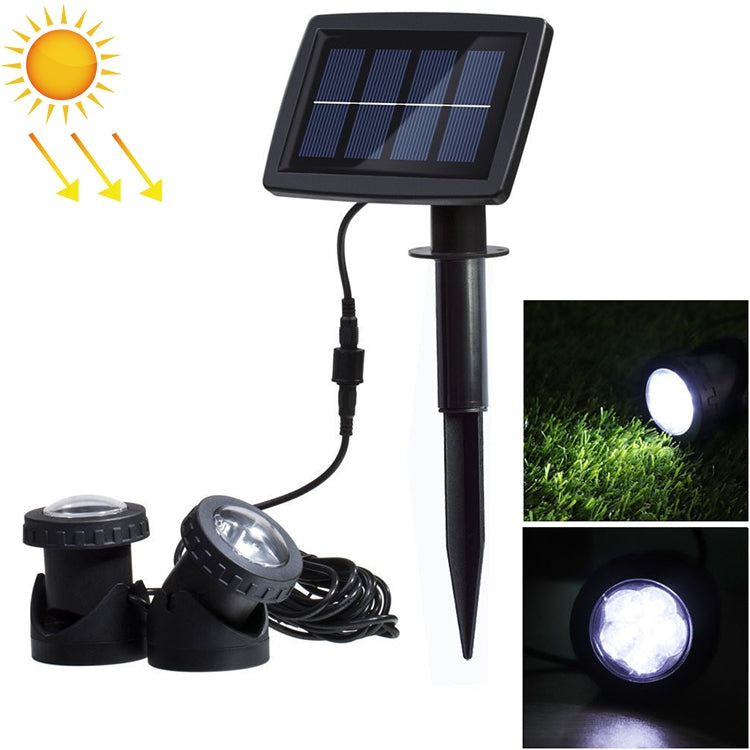 Two Heads LED Outdoor Waterproof Solar Underwater Spotlight Floodlight My Store