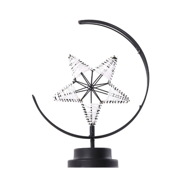 Star Moon Shape Iron Night Light Decorative Light, USB Version My Store