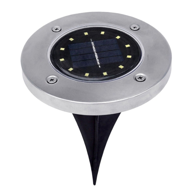 2 PCS 12 LEDs Solar Powered Buried Light Under Ground Lamp IP65 Waterproof Outdoor Garden Street Light-Reluova