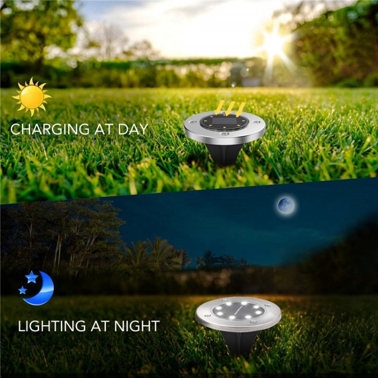 2 PCS 12 LEDs Solar Powered Buried Light Under Ground Lamp IP65 Waterproof Outdoor Garden Street Light-Reluova