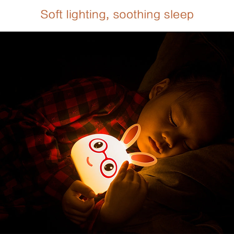 Smiling Rabbit Creative Touch 3D LED Decorative Night Light, AAA Battery Version My Store