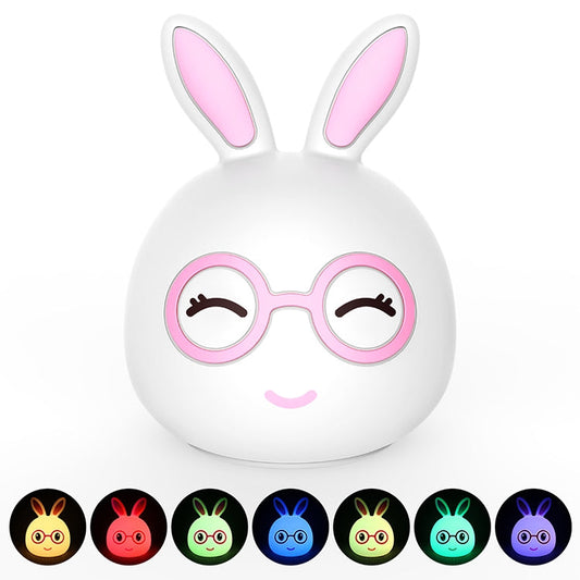 Happy Rabbit Creative Touch 3D LED Decorative Night Light, AAA Battery Version My Store