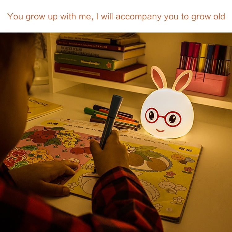 Smiling Rabbit Creative Touch 3D LED Decorative Night Light, USB Charging Version My Store