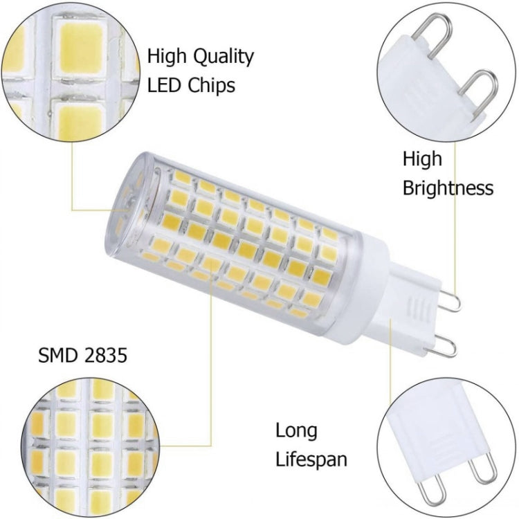 G9 102 LEDs SMD 2835 2800-3200K LED Corn Light, AC 110V My Store