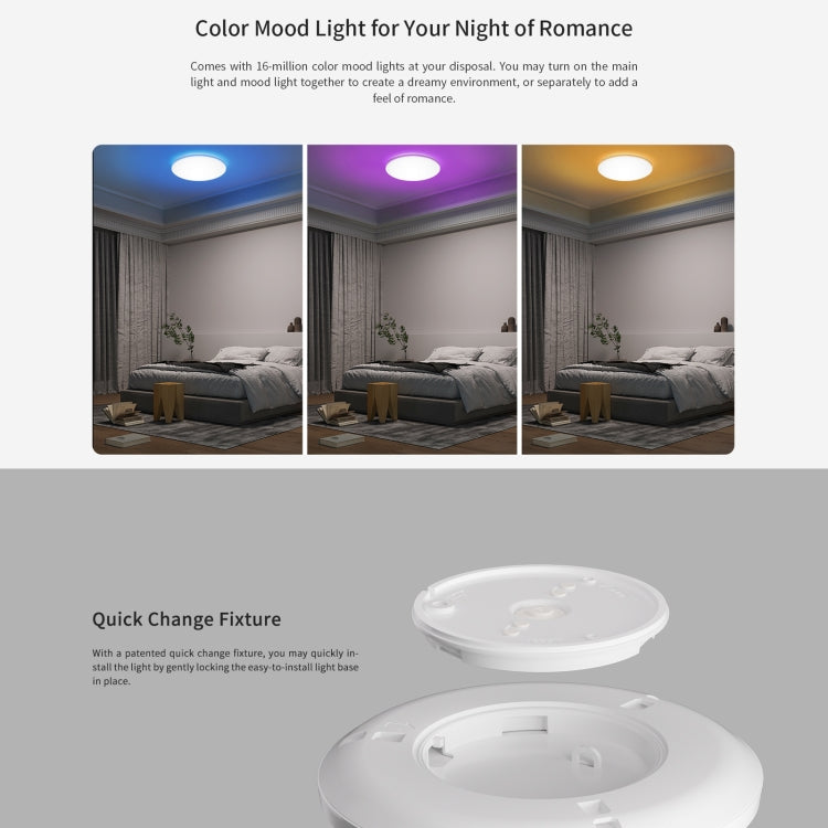 Yeelight Ultrathin Smart LED Ceiling Light, Diameter: 23.5cm My Store