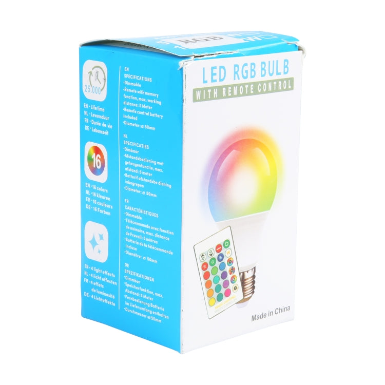 A60 E27 5W 16 Color Magic LED RGB Bulb Light with 24-keys Remote Control My Store