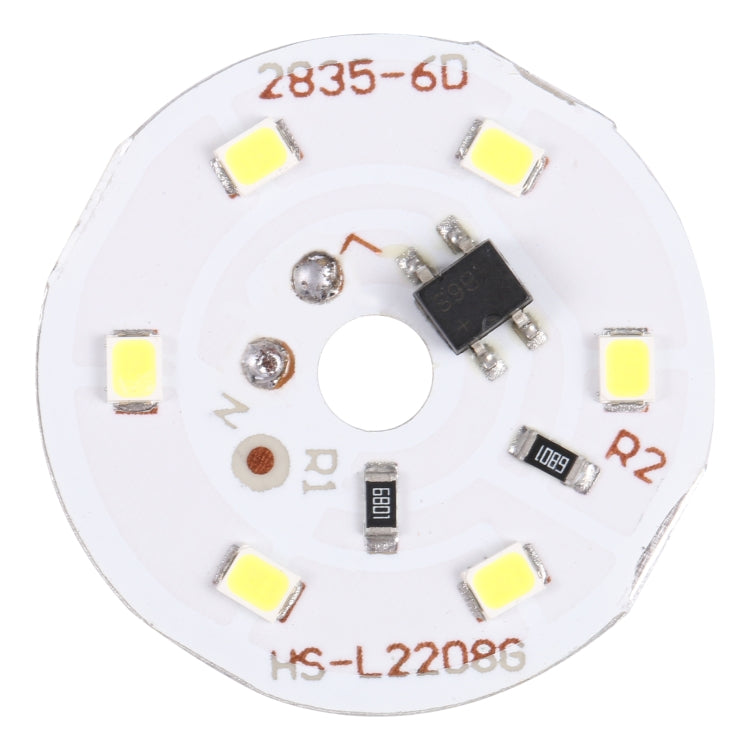 3W 6 LEDs SMD 2835 LED Module Lamp Ceiling Lighting Source, AC 220V White Light