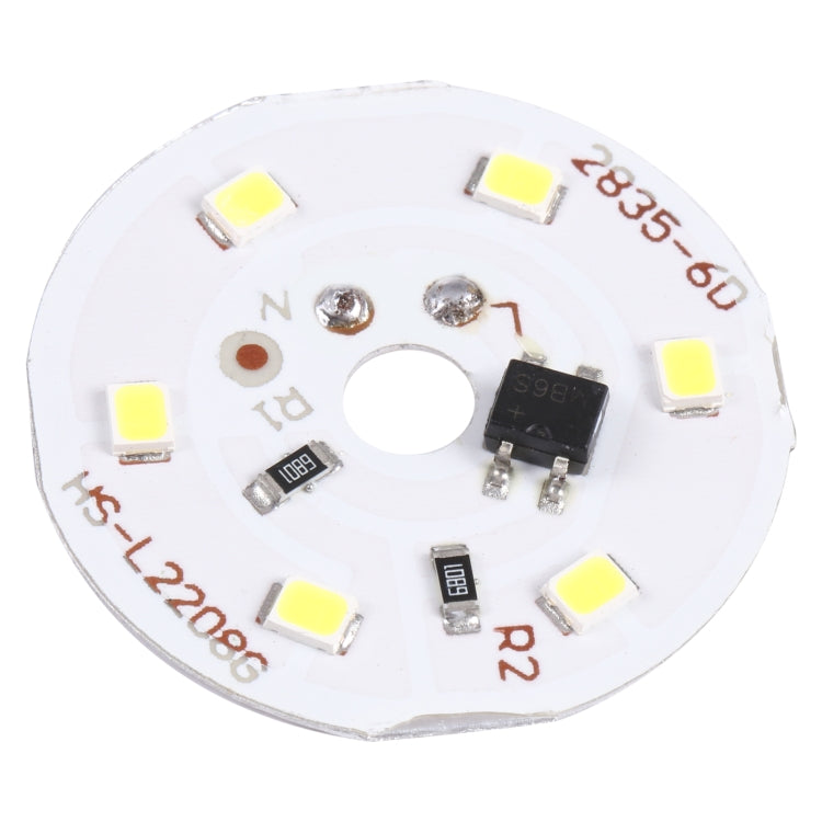 3W 6 LEDs SMD 2835 LED Module Lamp Ceiling Lighting Source, AC 220V White Light