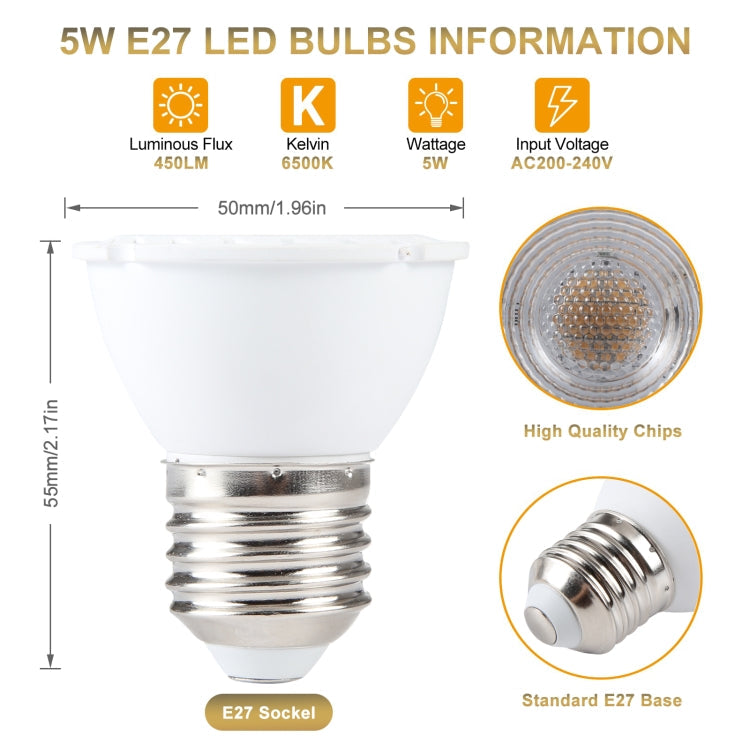 E27-7LED 5W No Strobe LED Spotlight, AC220V My Store