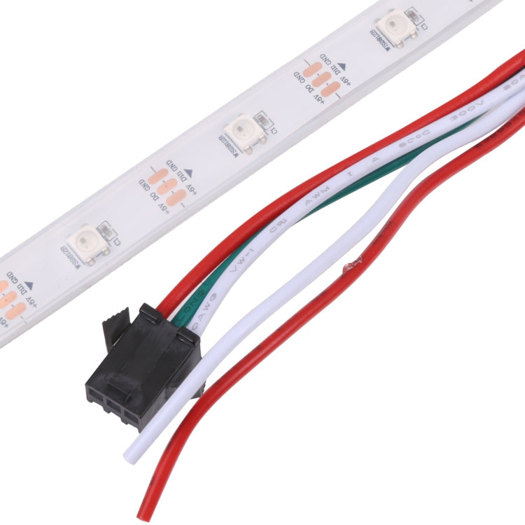 WS2812B RGB Light 5050 SMD LED Casing Waterproof Rope Light, 30 LED/m, DC 12V, Length: 5m