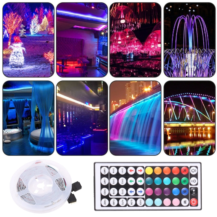 Bare Board 2835 SMD RGB LED Rope Light, 60 LED/m, Length: 5m, 12V 2A 100-240V, with 44-key Remote Control My Store