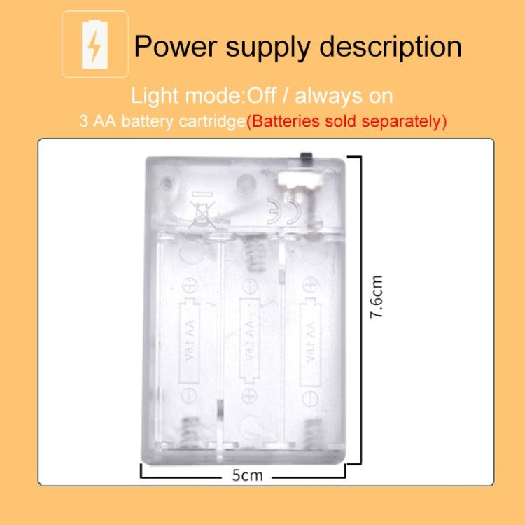 20 LEDs 3 x AA Batteries Box Operated Party Props Fairy Decoration Night Lamp