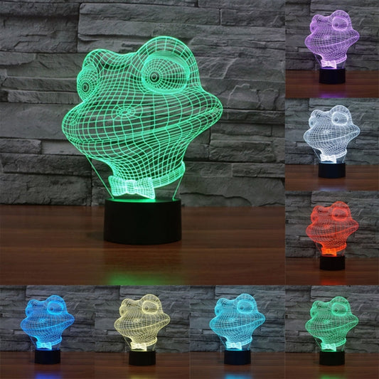 7 Color Discoloration Creative Visual Stereo Lamp Desk Lamp Night Light