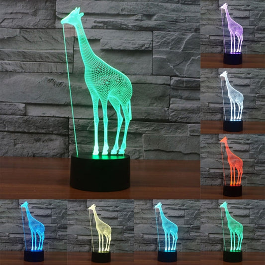 7 Color Discoloration Creative Visual Stereo Lamp Desk Lamp Night Light