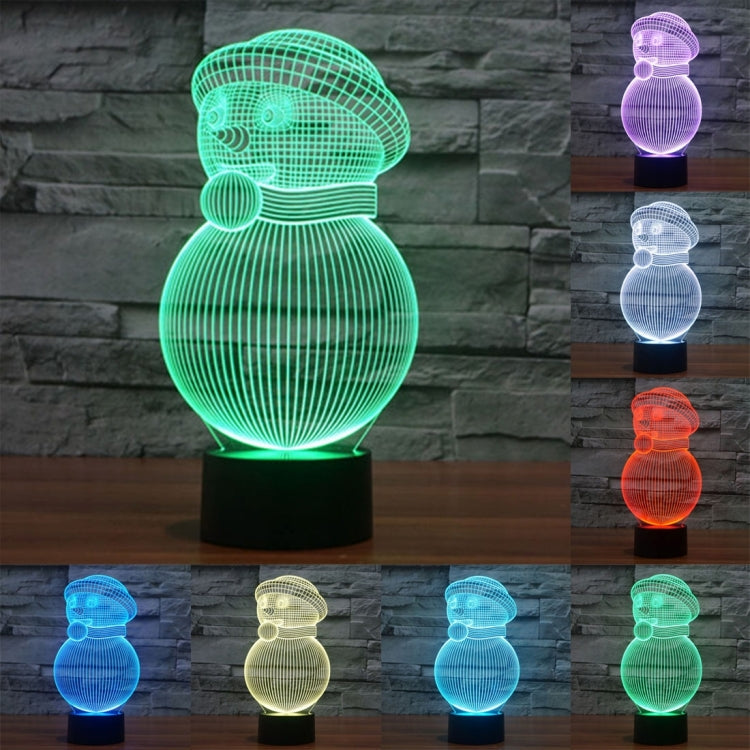 7 Color Discoloration Creative Visual Stereo Lamp Desk Lamp Night Light My Store