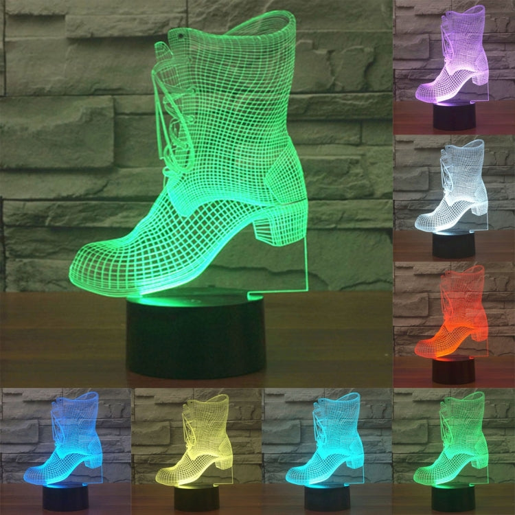 7 Color Discoloration Creative Visual Stereo Lamp Desk Lamp Night Light