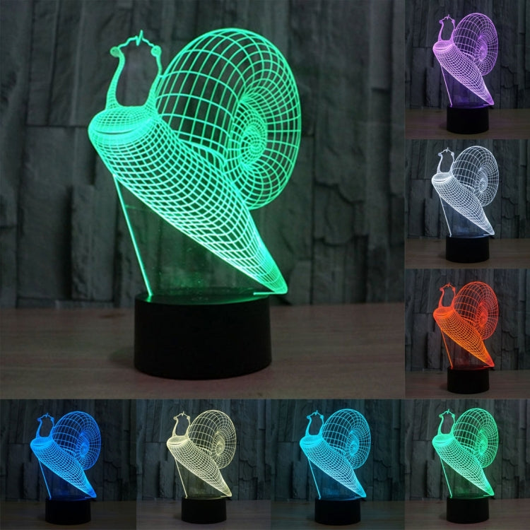 7 Color Discoloration Creative Visual Stereo Lamp Desk Lamp Night Light My Store