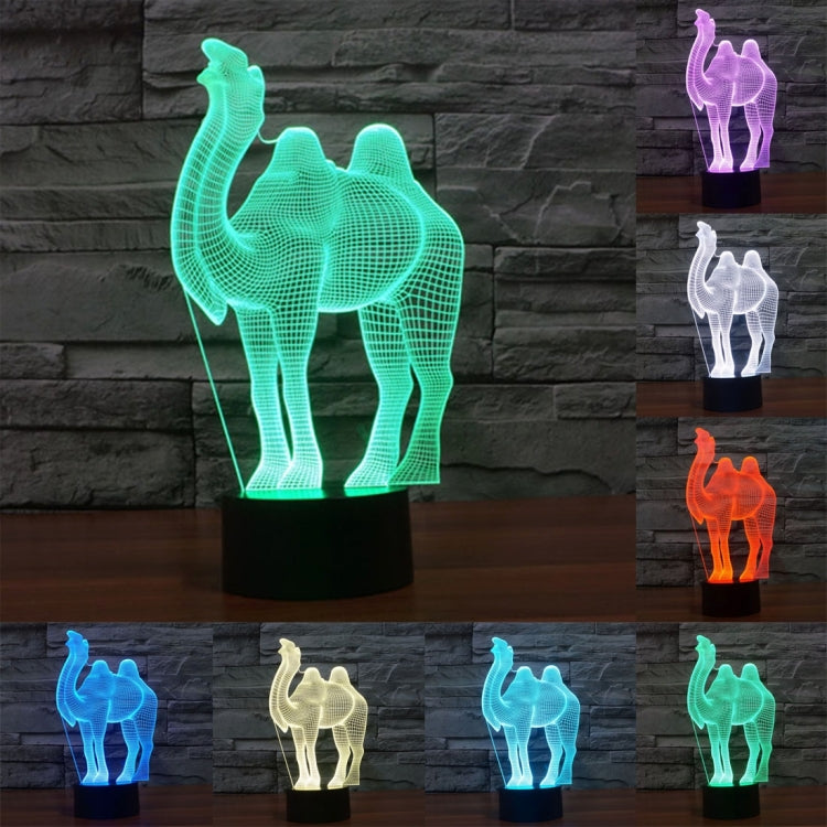 7 Color Discoloration Creative Visual Stereo Lamp Desk Lamp Night Light My Store