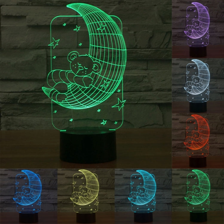 7 Color Discoloration Creative Visual Stereo Lamp Desk Lamp Night Light My Store