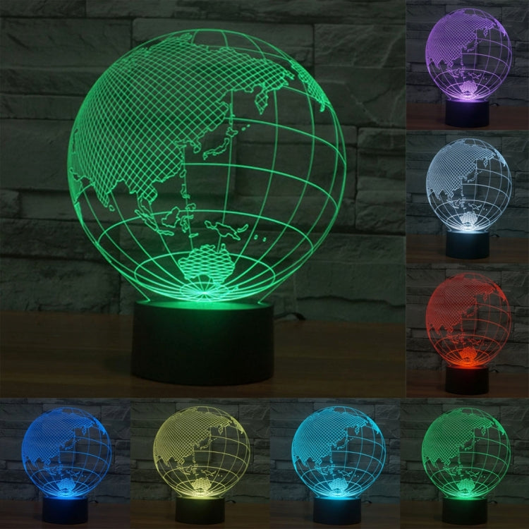 7 Color Discoloration Creative Visual Stereo Lamp Desk Lamp Night Light My Store