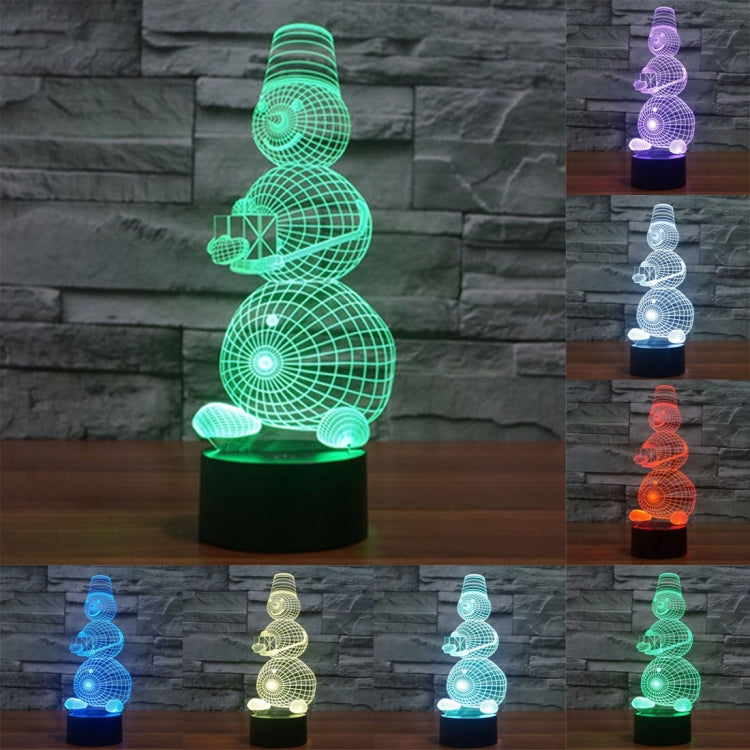 7 Color Discoloration Creative Visual Stereo Lamp Desk Lamp Night Light