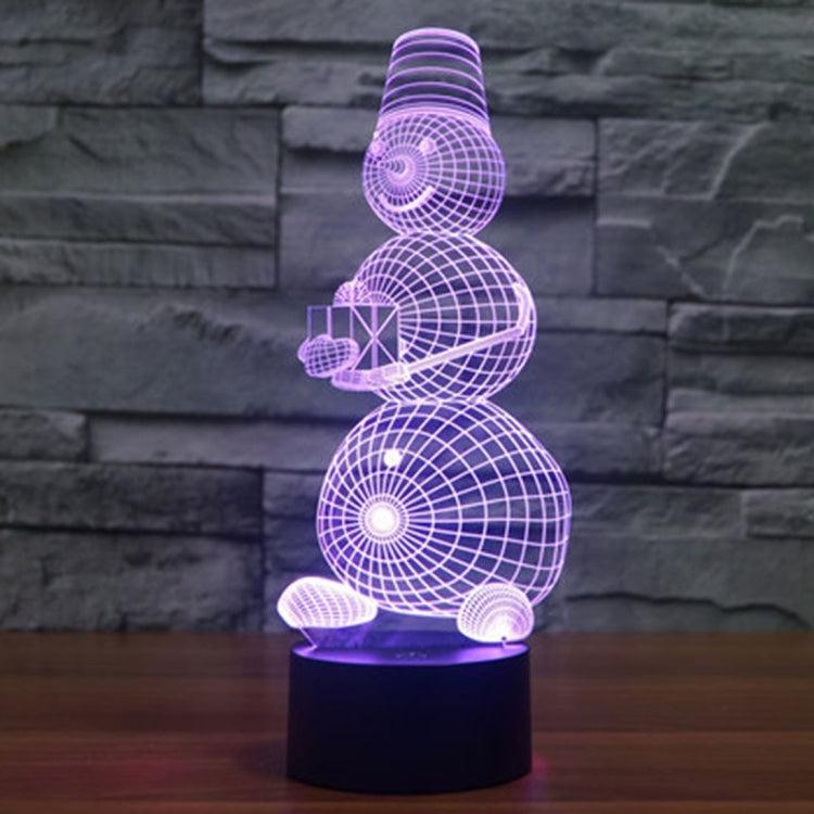 7 Color Discoloration Creative Visual Stereo Lamp Desk Lamp Night Light