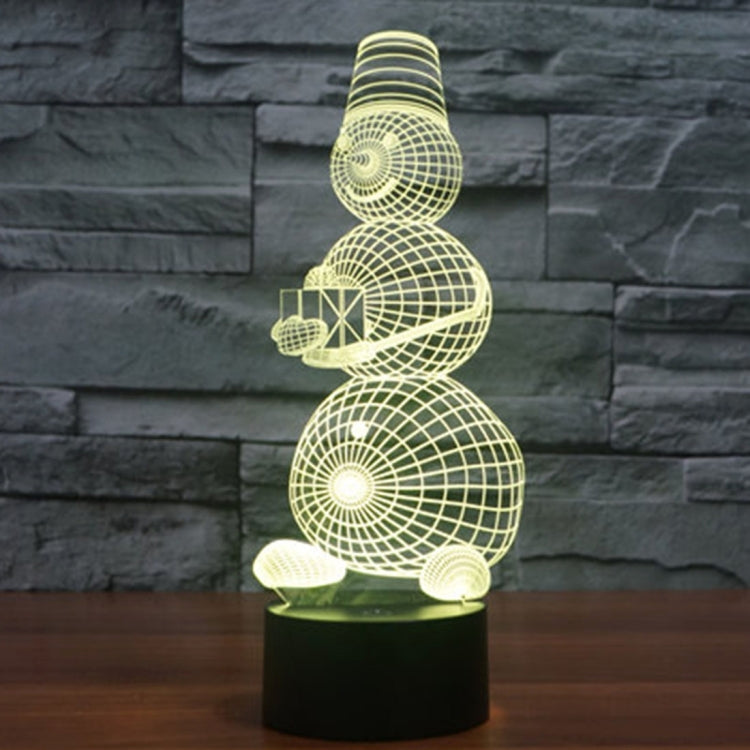 7 Color Discoloration Creative Visual Stereo Lamp Desk Lamp Night Light