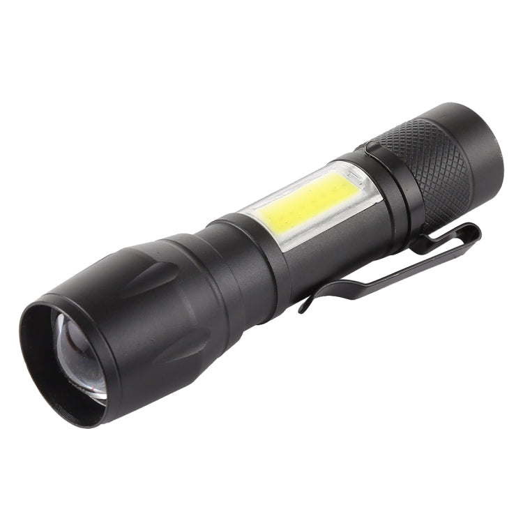 A3 USB Charging Waterproof Zoomable XPE + COB Flashlight with 3-Modes & Clip & Storage Box My Store