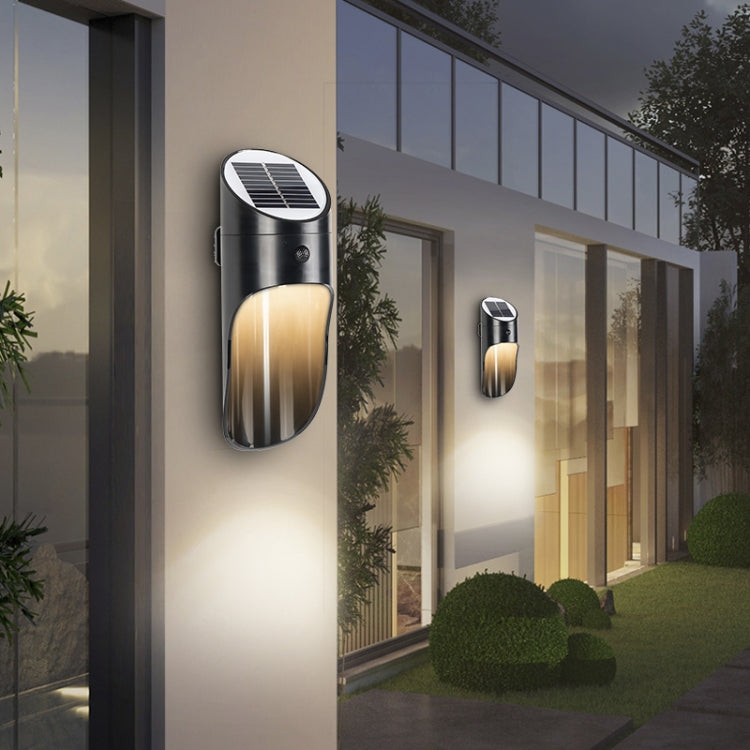 Solar Outdoor LED Induction Wall Light Night Light Radar Human Body Induction Lighting, White Light My Store