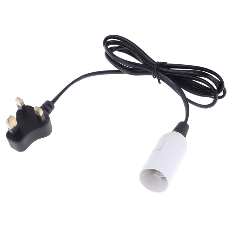 E14 Wire Cap Lamp Holder Chandelier Power Socket with 1.2m Extension Cable, Small UK Plug