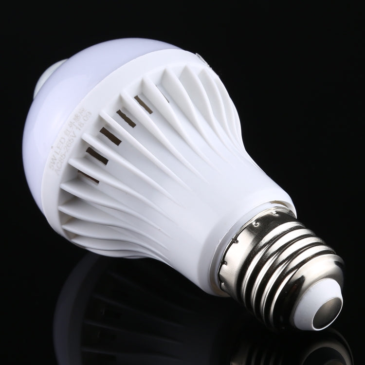 E27 5W 12 LEDs SMD 5730 300LM Infrared Motion Sensor LED Light Bulb, Sensor Distance: 4-6m, AC 220V My Store