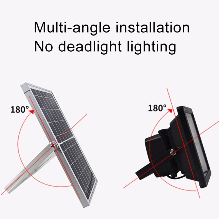 50W 220 LEDs IP67 Waterproof Solar Power Flood Light with Remote Control