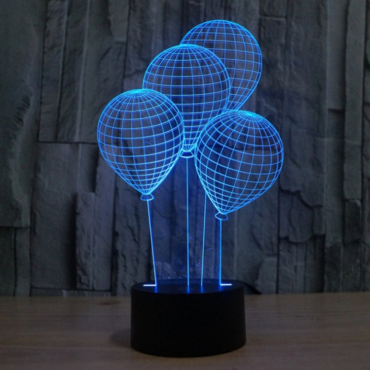 7 Color Discoloration Creative Visual Stereo Lamp Desk Lamp Night Light