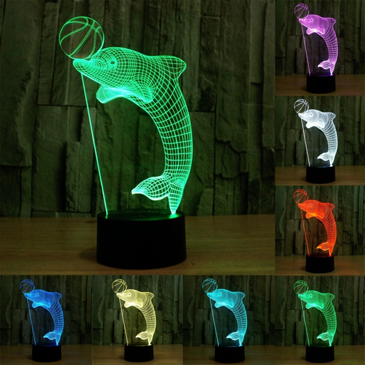 7 Color Discoloration Creative Visual Stereo Lamp Desk Lamp Night Light My Store