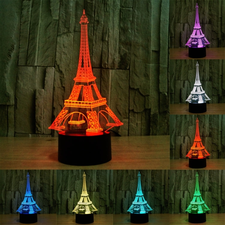 7 Color Discoloration Creative Visual Stereo Lamp Desk Lamp Night Light My Store