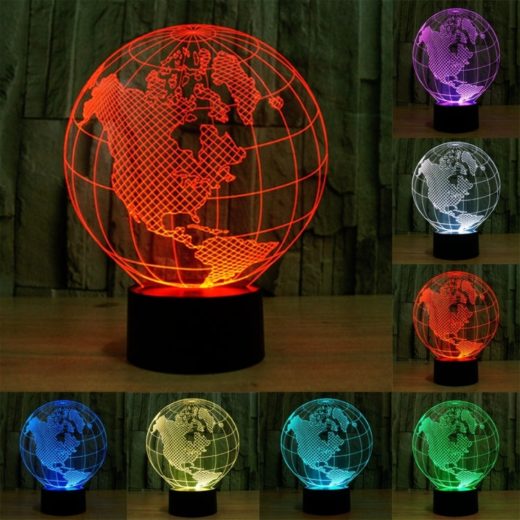 7 Colour Discoloration Creative Visual Stereo Lamp Desk Lamp Night Light My Store