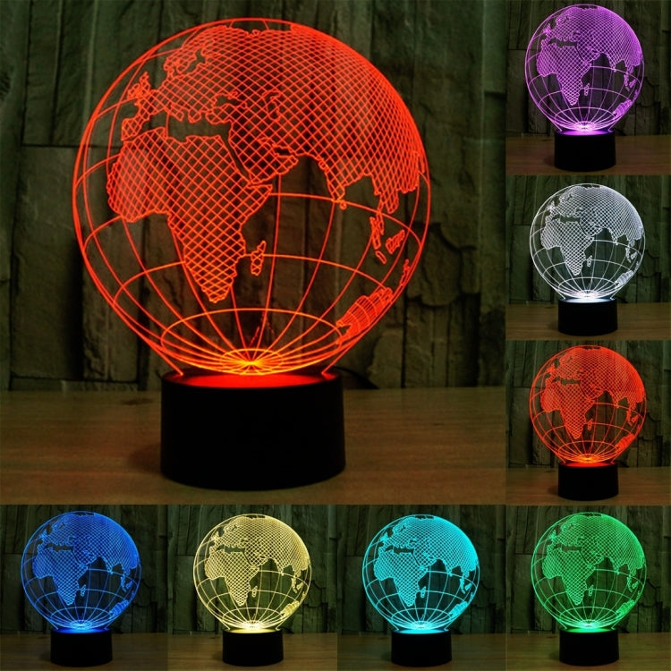 7 Colour Discoloration Creative Visual Stereo Lamp Desk Lamp Night Light My Store