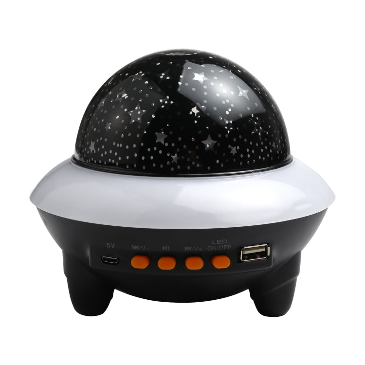 LED Flying Saucer Starry Sky Light Bluetooth Music Star Projection Night Light with Remote Control My Store