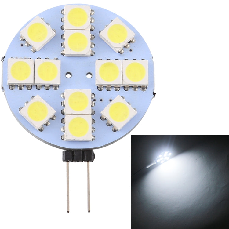 G4 12 LEDs SMD 5050 144LM 2800-3200K Stepless Dimming Energy Saving Light Pin Base Lamp Bulb, DC 12V My Store