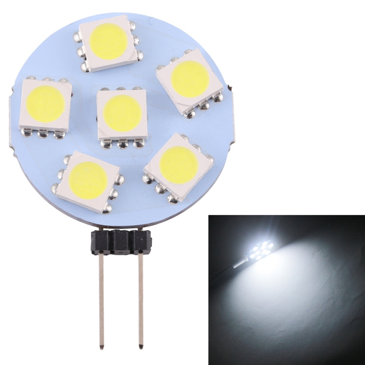 G4 6 LEDs SMD 5050 72LM 2800-3200K Stepless Dimming Energy Saving Light Pin Base Lamp Bulb, DC 12V My Store