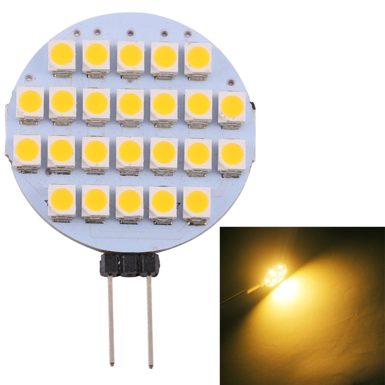 G4 24 LEDs SMD 3528 168LM 2800-3200K Stepless Dimming Energy Saving Light Pin Base Lamp Bulb, DC 12V My Store