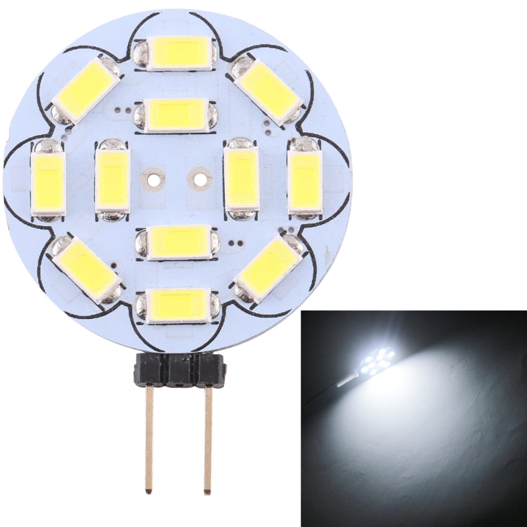 G4 12 LEDs SMD 5730 360LM 2800-3200K Round Shape Stepless Dimming Energy Saving Light Pin Base Lamp Bulb, DC 12V My Store