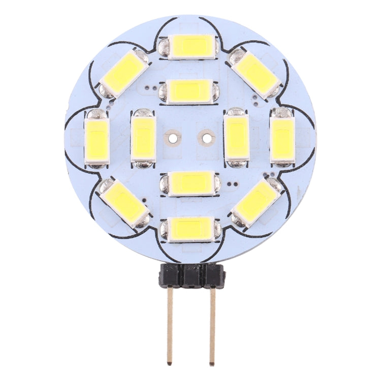 G4 12 LEDs SMD 5730 360LM 2800-3200K Round Shape Stepless Dimming Energy Saving Light Pin Base Lamp Bulb, DC 12V My Store