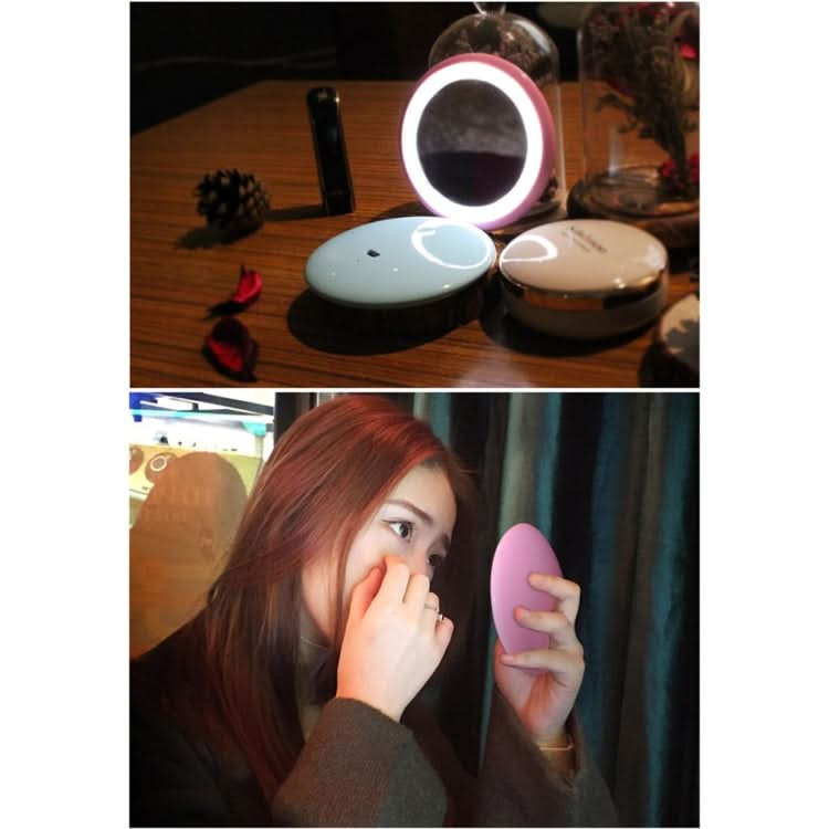 OneFire 1W 10 LEDs Multi-function Rechargeable Donut Shaped Makeup Mirror LED Desk Lamp Night Light, DC 5V Reluova