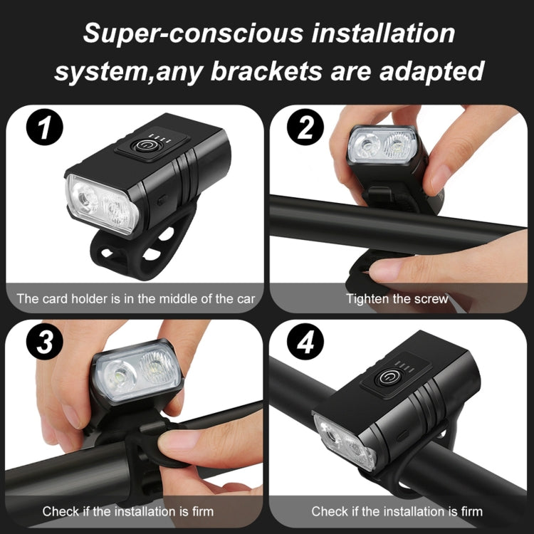 BK02 1000LM Micro USB Rechargeable Bicycle Light Reluova