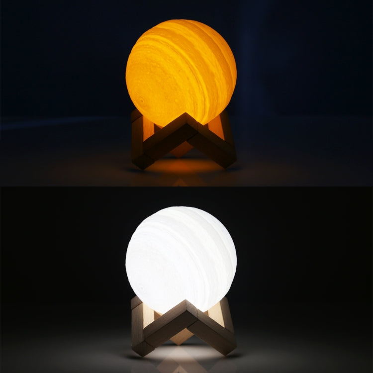 USB Charging 2-Color Changing Energy-saving LED Night Light with Wooden Holder Base My Store